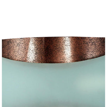 Benzara BM220702 13W Wall Lamp, Metal & Hardwired Switch, Rustic Brown/White