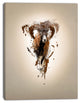 Mouflon Abstract Walking, Animal Canvas Wall Art, 30"x40"