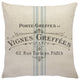French Grainsack Linen Throw Pillow