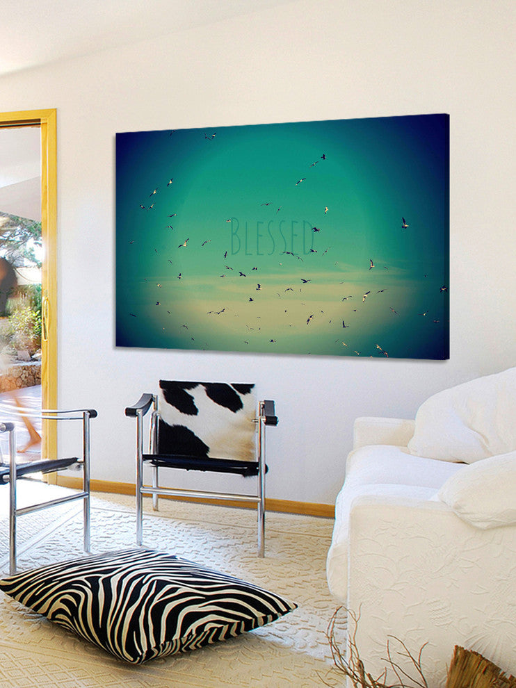 "Blessed" Painting Print on Wrapped Canvas