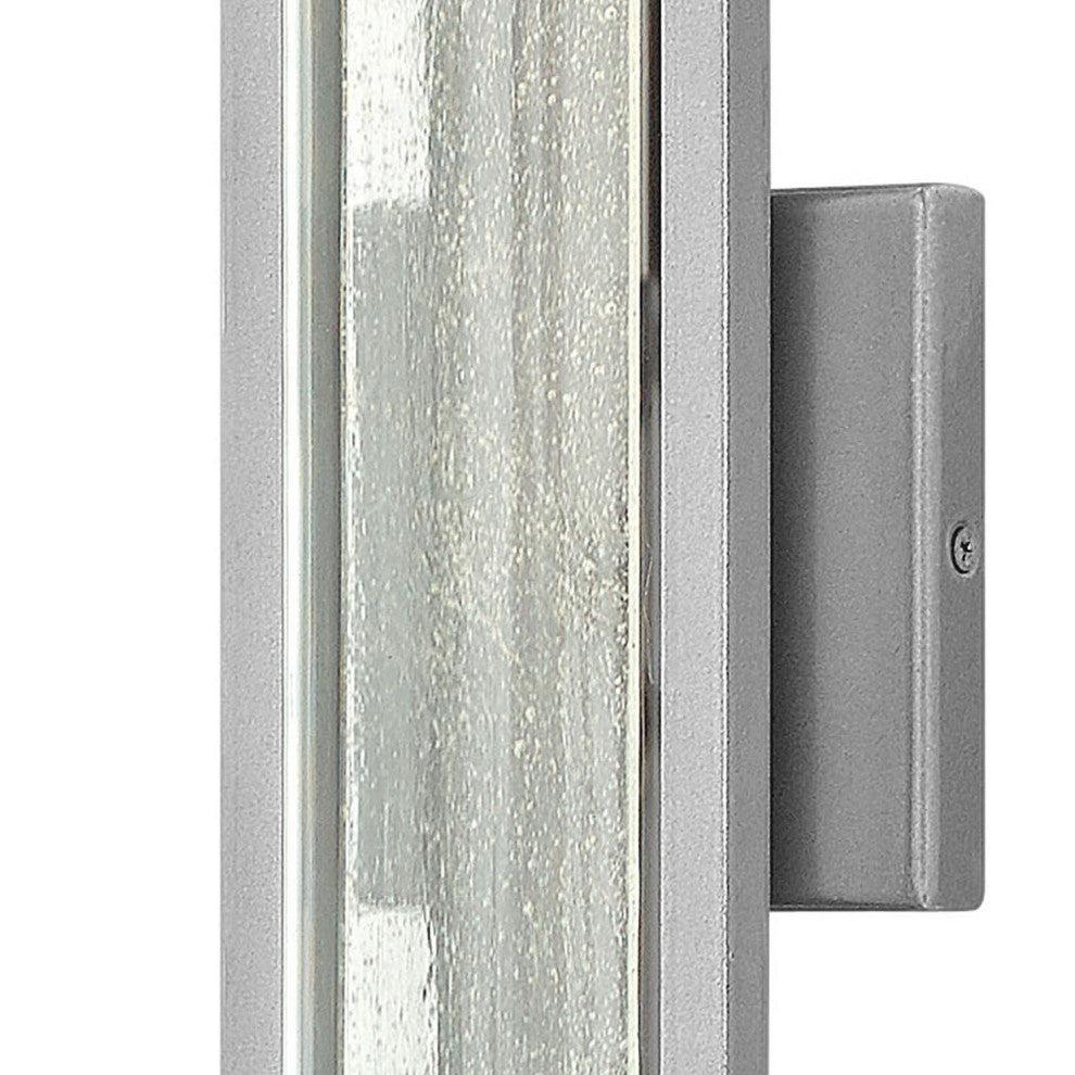 Hinkley Mist Large Wall Mount Lantern, Titanium