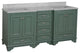 Nantucket 72" Double Bath Vanity, Sage Green, Carrara Marble
