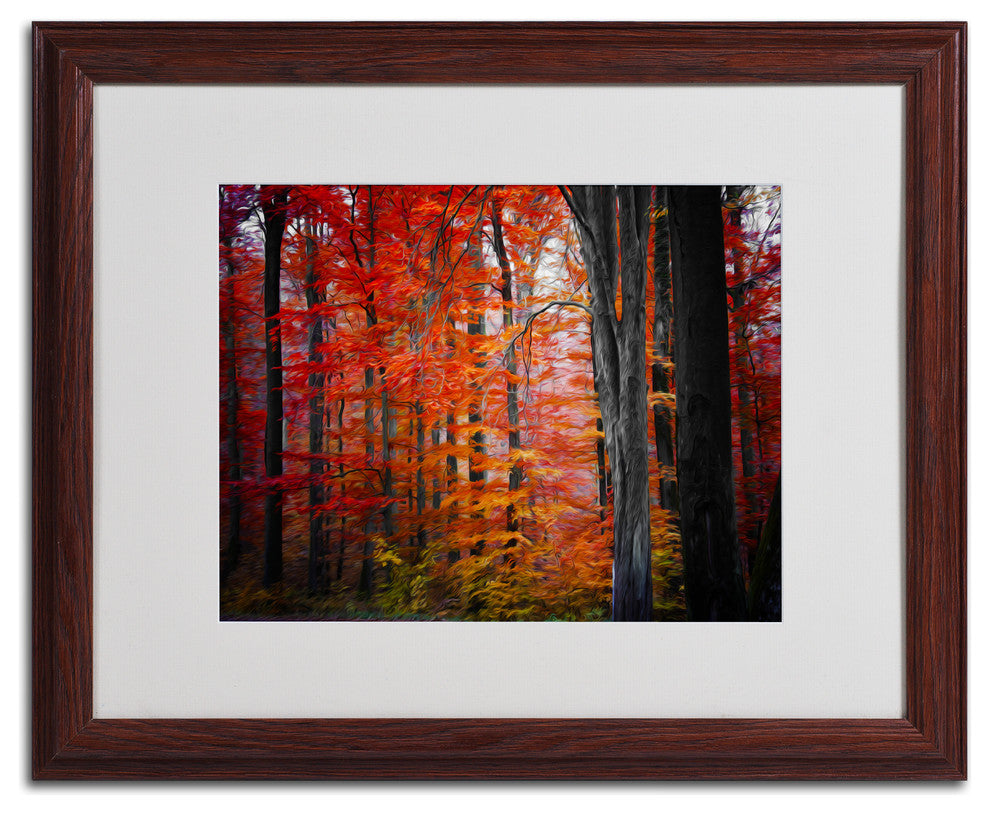 'No Particular Title' Matted Framed Canvas Art by Philippe Sainte-Laudy