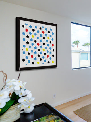 "Brush Dots" Framed Art Print