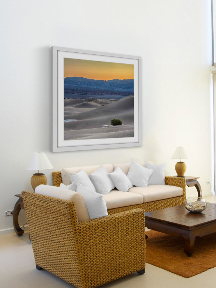 "Rolling Sand Hills Square" Framed Art Print