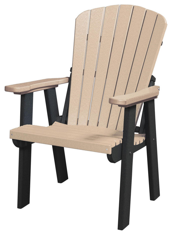 OS Home and Office Model 511WWBK Fan Back Chair, Weatherwood With a Black Base