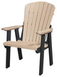OS Home and Office Model 511WWBK Fan Back Chair, Weatherwood With a Black Base