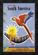 "Fly to South America" Framed Canvas Giclee by Jean Dubois, 14"x20"