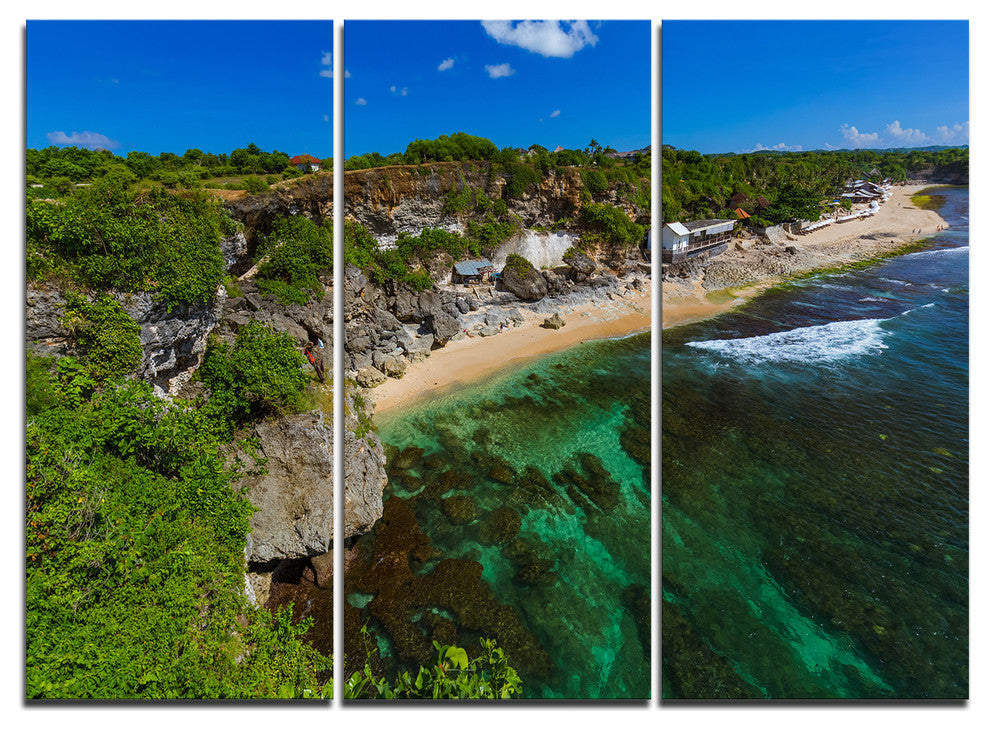 "Balangan Beach, Bali, Indonesia" Wall Art, 3 Panels, 36"x28"