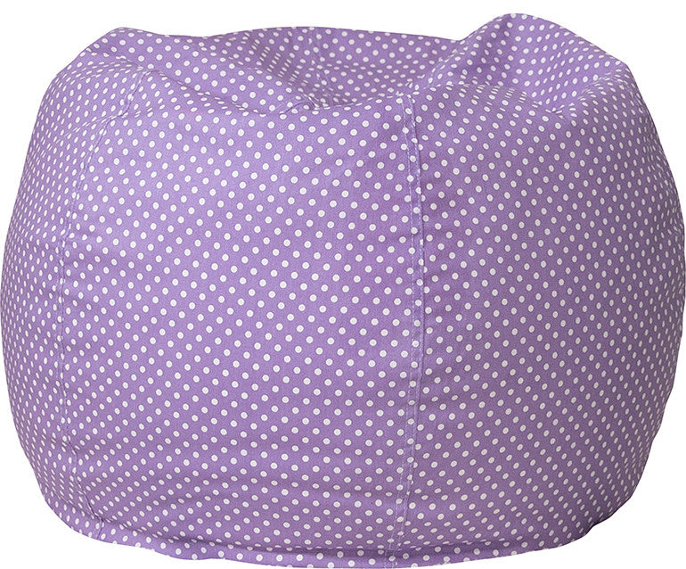 Lavender Dot Bean Bag Chair