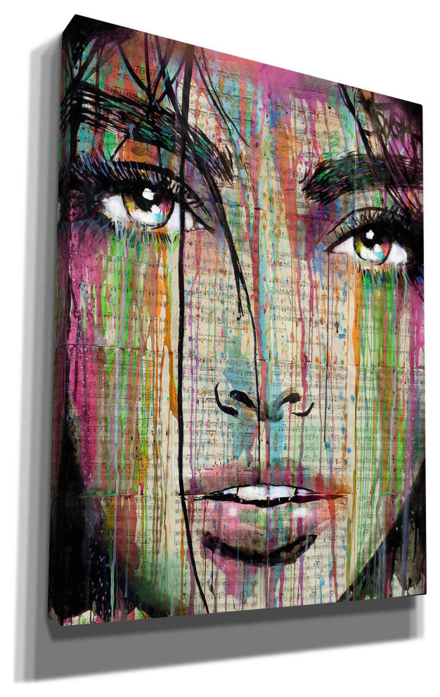 Epic Graffiti "Dark Kisses" by Loui Jover, Giclee Canvas Wall Art, 12"x16"