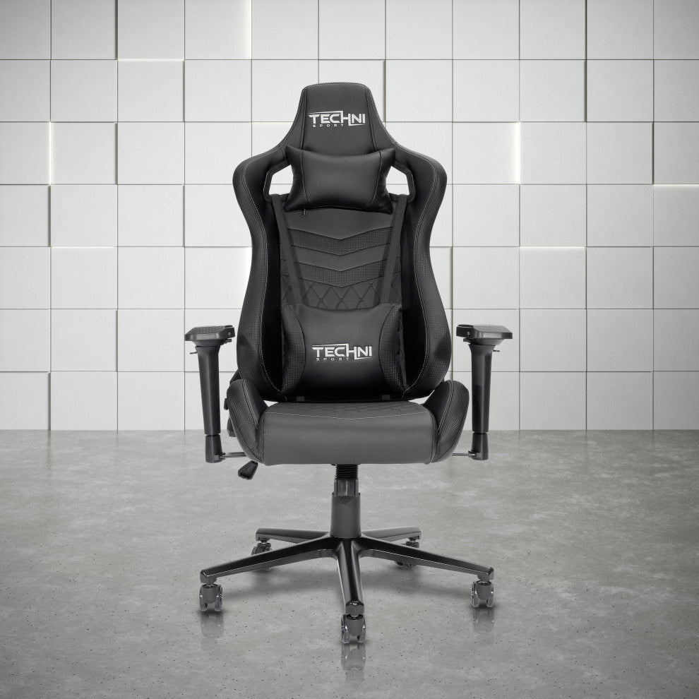 Ts-83 Ergonomic High Back Racer Style Gaming Chair, Black