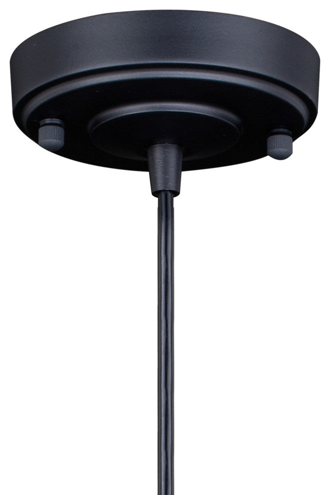 Vaxcel Lighting T0373 Dorado 1 Light 15"W Outdoor Pendant - Dark Bronze, Inner