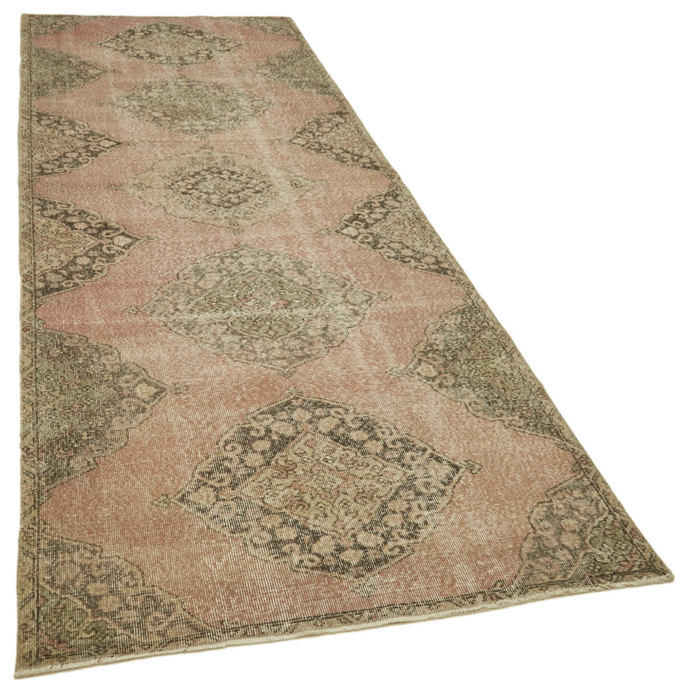 Rug N Carpet - Handmade Oriental 3' 9" x 11' 4" Tribal Runner Rug