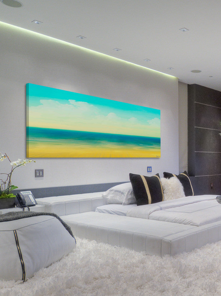 "Ocean Panoramic" Print on Canvas, 60"x20"