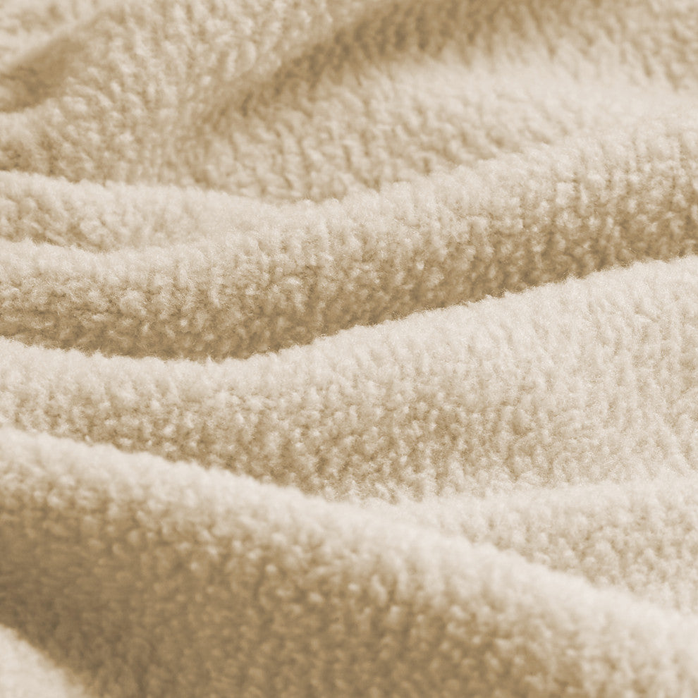 Bare Home Polar Fleece Sheet Set, Sand, Queen