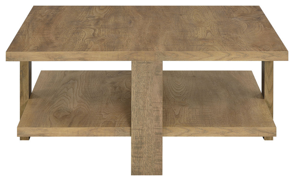 Dawn Square Engineered Wood Coffee Table Mango Brown