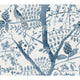 Peacock Block Print Wallpaper, Navy