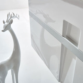 Mino White Wall Mounted Modern Single Bathroom Vanity, 40", Vanity, Sink, Mirror