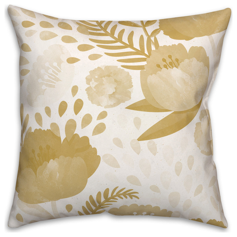 Simple Floral 5 16x16 Indoor / Outdoor Pillow