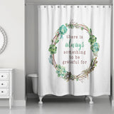 Grateful Succulent Wreath 71x74 Shower Curtain