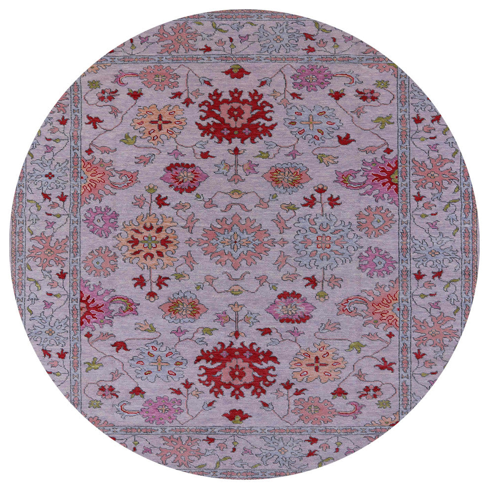 Ahgly Company Indoor Round Mid-Century Modern Area Rugs, 4' Round