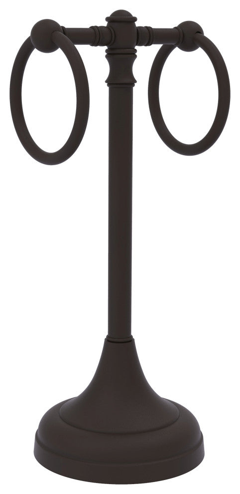 Carolina 2 Ring Guest Towel Stand, Oil Rubbed Bronze