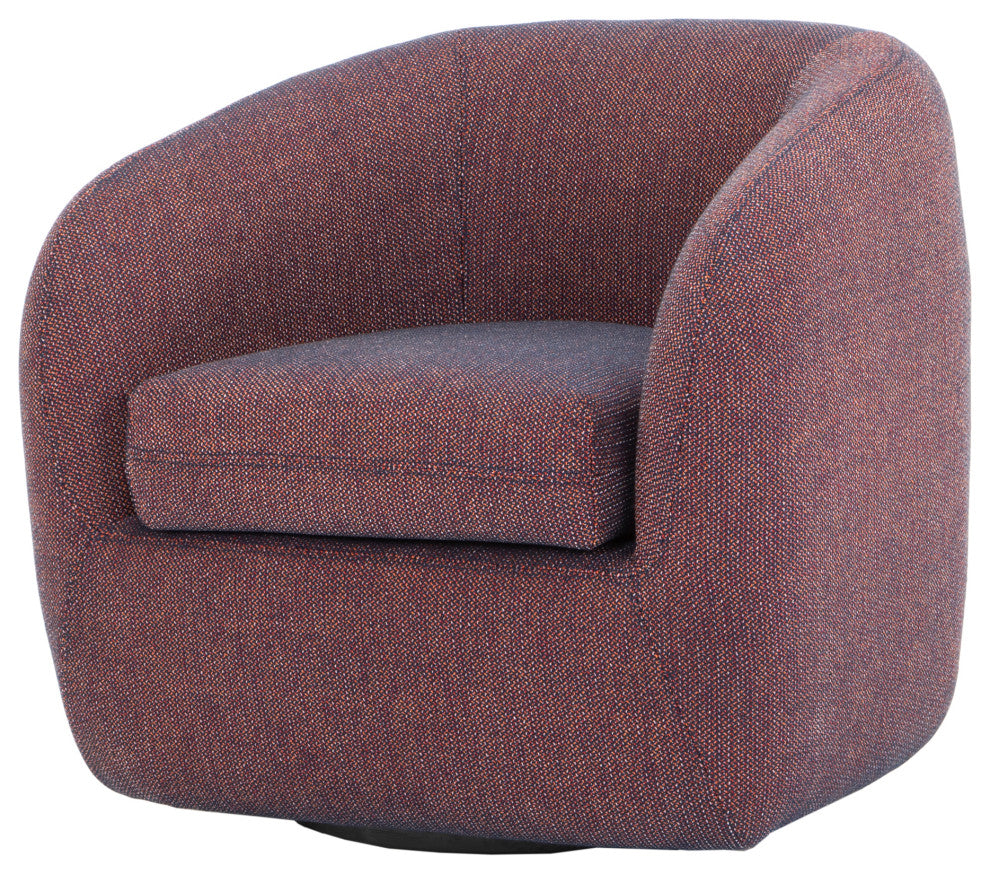 Retro Maurice Swivel Chair Rosa Orange - Orange