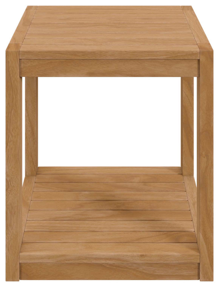 Carlsbad Teak Wood Outdoor Patio Side Table