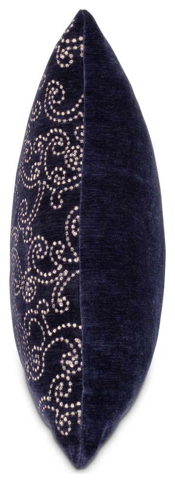 Blue My Mind Darling 19" Square Pillow, Set of 2, Navy