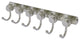 Mercury 6 Position Dotted Accent Tie and Belt Rack, Satin Nickel