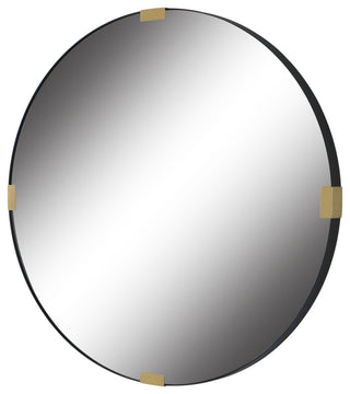 Uttermost 09882 CLIP 42-1/2" Diameter Circular Framed Bathroom - Satin Black