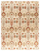 Ikat One-of-a-Kind Hand-Knotted Area Rug Beige, 7' 10" x 10' 1"