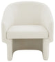 Safavieh Couture Susie Barrel Back Accent Chair, Ivory