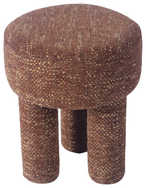 Claire Knubby Stool, Brown