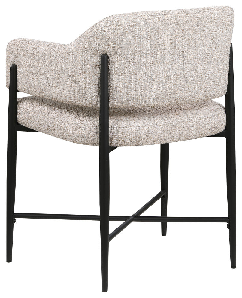 Dame Upholstered Dining Chair, Beige