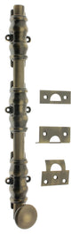Genuine Solid Brass 24" Ornamental Bolt, Antique Brass