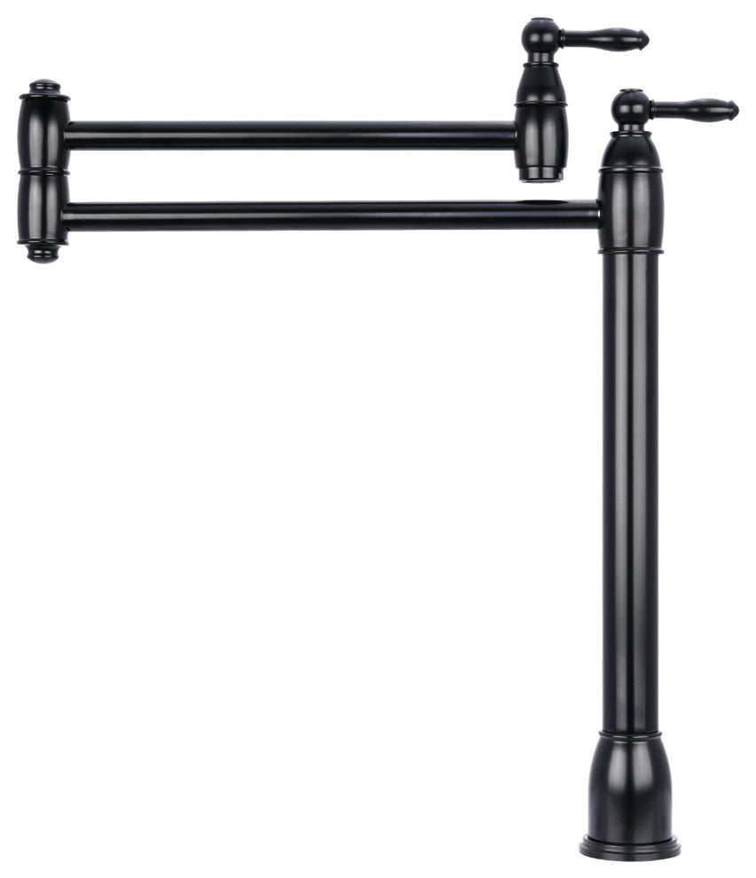 Copper Pot Filler Kitchen Faucet Deck-Mounted, Matte Black
