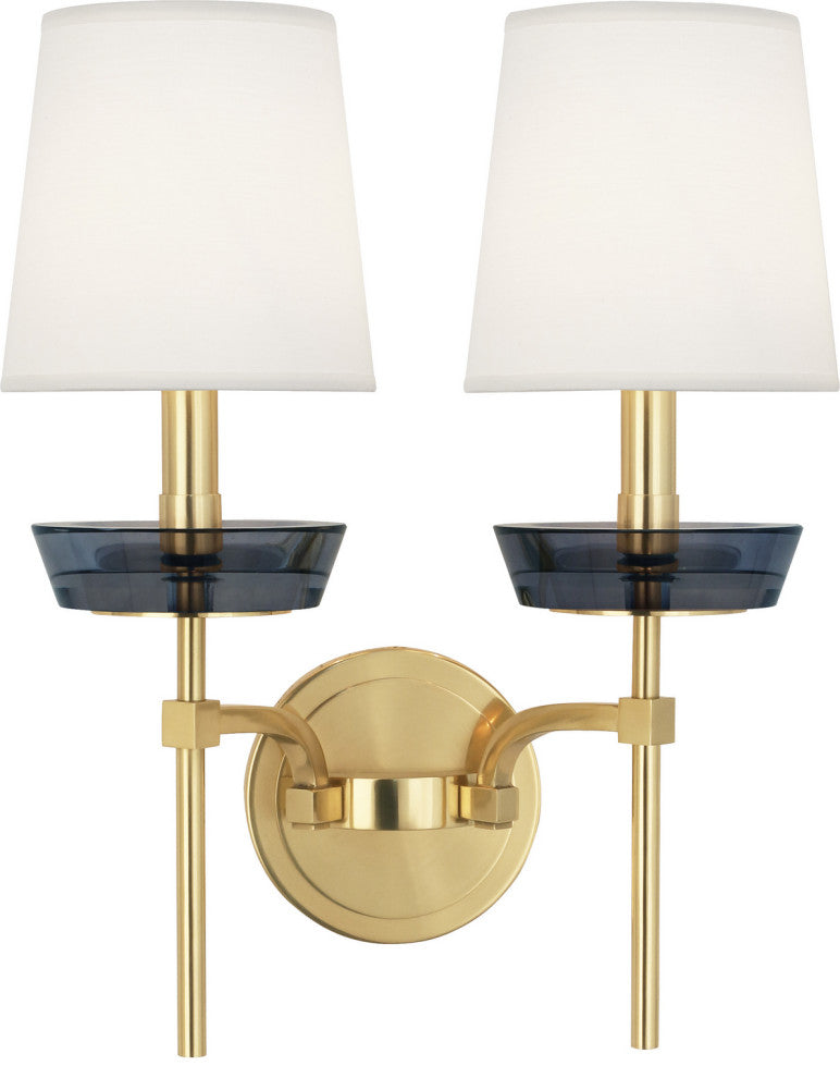 Robert Abbey RA-609 2-Light Wall Sconce, Cristallo