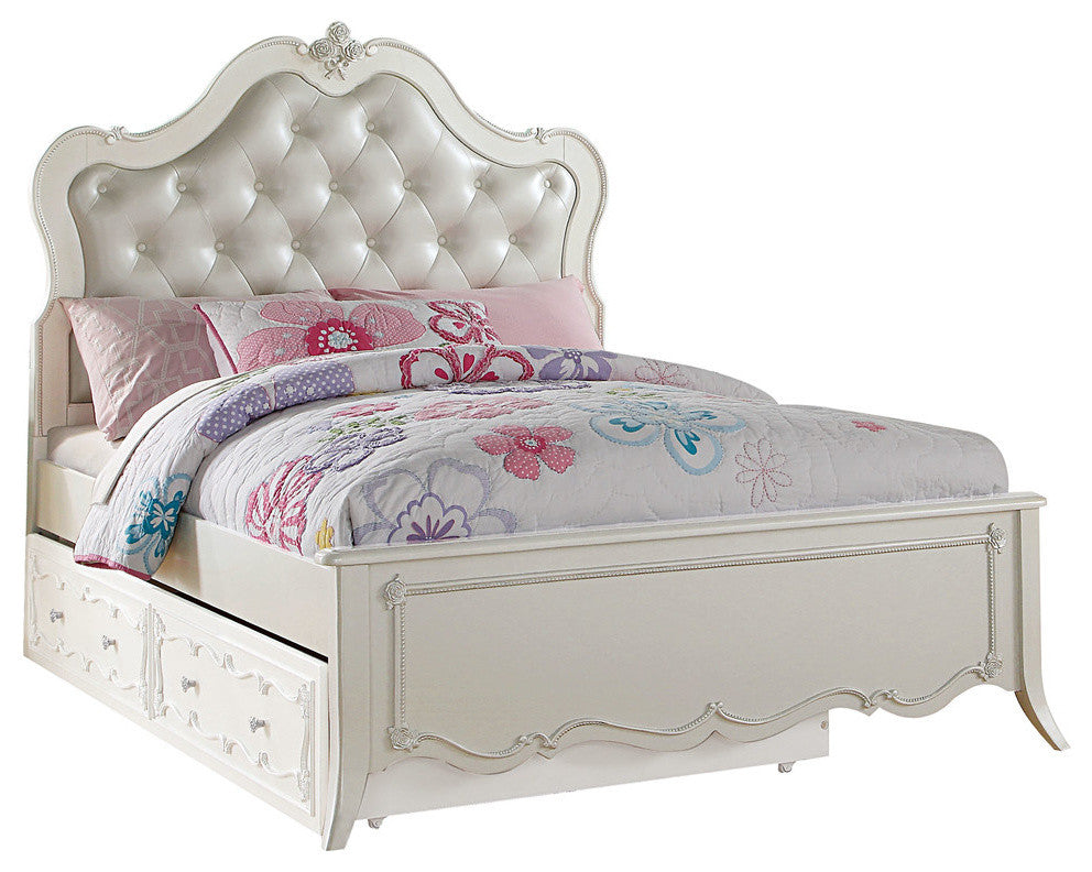 ACME Edalene Tufted Bed, Twin