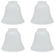 Aspen Creative 23026-4 Replacement Bell Shaped Frosted Glass Shade 4 Pack