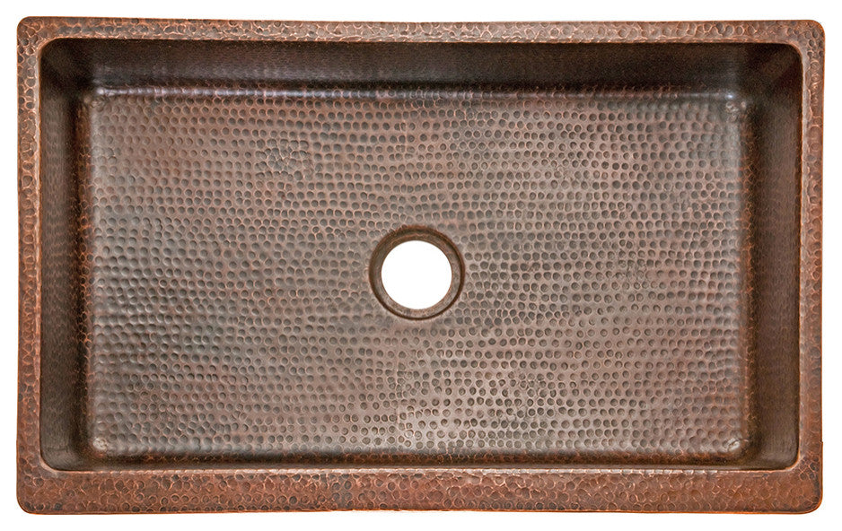 Premier Copper Products KSP3_KASDB35229 Kitchen Sink and Drain Package