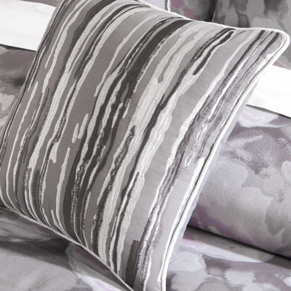 Madison Park Sateen Printed 6-Piece Duvet Set, Queen