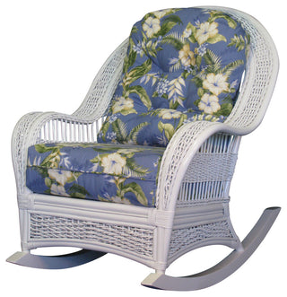 Regatta Rocker in White, Wheat Fabric