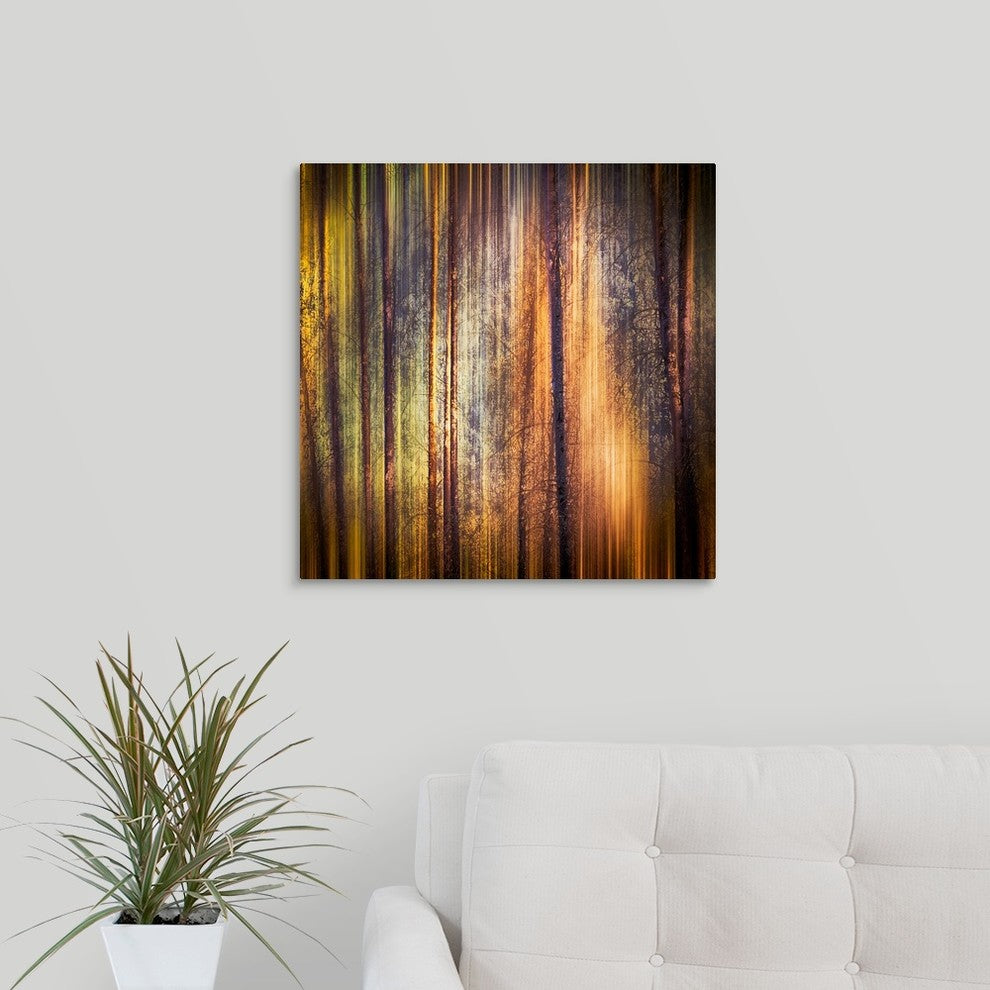 "Autumn Walk " Wrapped Canvas Art Print, 20"x20"x1.5"