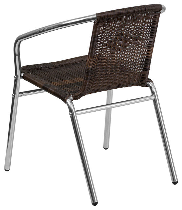 Aluminum and Rattan Chair Tlh-020-Gg