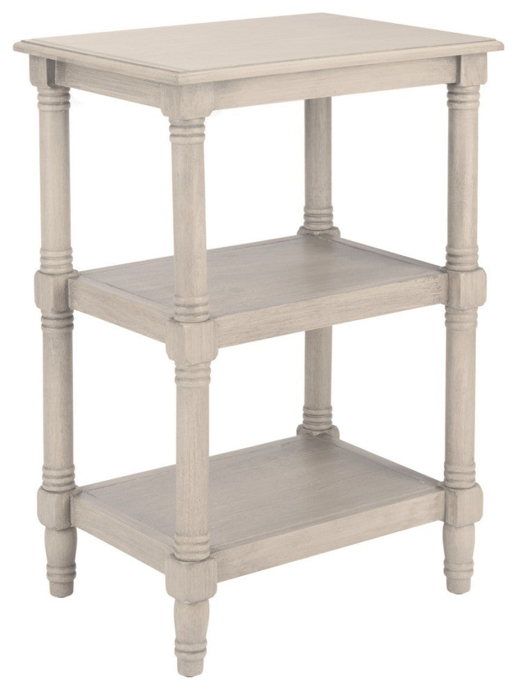 Safavieh Cassie 3 Shelf Accent Table, Greige
