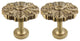 Urbanest Set of 2 Large Eve Drapery Medallion Holdback, Renaissance Gold