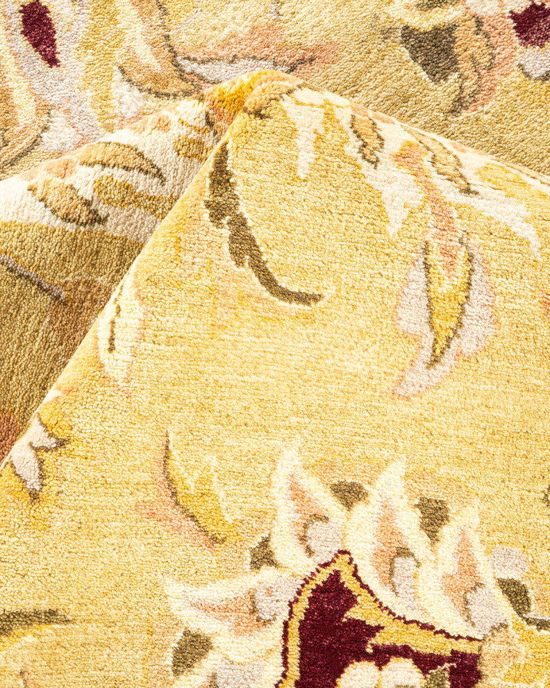 Mogul, One-of-a-Kind Hand-Knotted Area Rug Yellow, 9'2"x12'5"