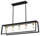 Quoizel TIL538MBK 5-Light Linear Chandelier, Tilly